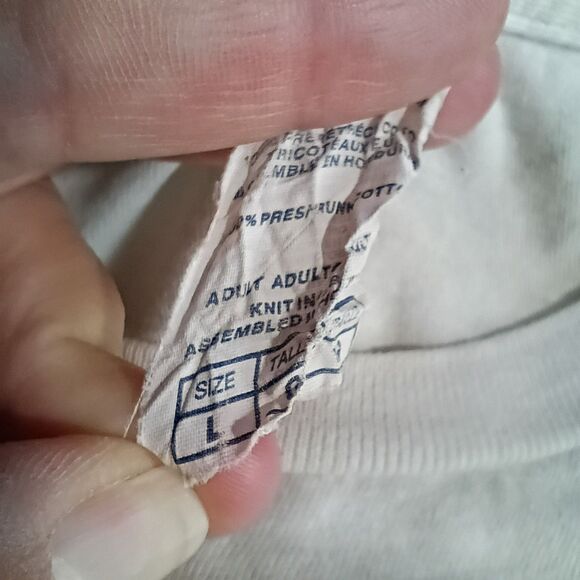 Nautica Thrashed T Shirt Stained Torn Destroyed Men's L Sailboat Logo Graphic T - Picture 8 of 8